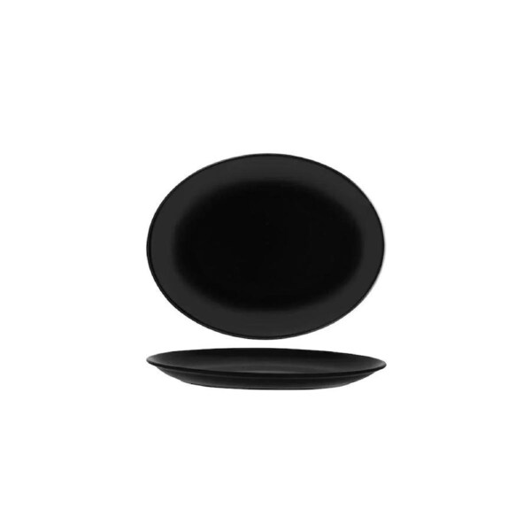 Bonna Notte Black Oval Coupe Platter 250x185x26mm (Box of 12)