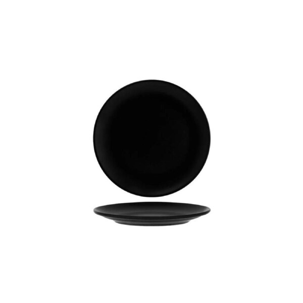 Bonna Notte Black Round Coupe Plate 210x23mm (Box of 12)