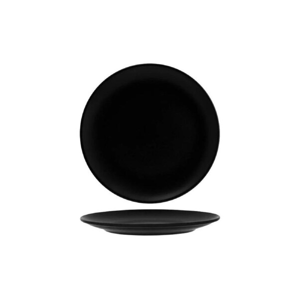 Bonna Notte Black Round Coupe Plate 270x28mm (Box of 12)