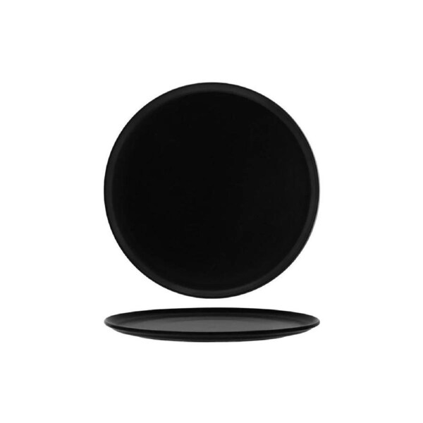 Bonna Notte Black Round Coupe Plate 320x19mm (Box of 6)