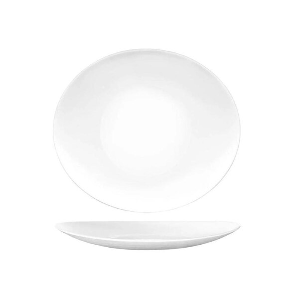 Bormioli Rocco Prometeo Oval Coupe Platter White 270x240mm