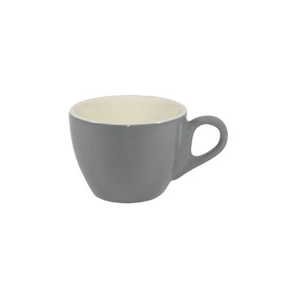 Brew French Grey Flat White Cup 220ml - Set of 6