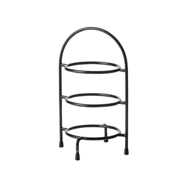 Chef Inox 3-Tier Round Display Stand Black 155x350mm