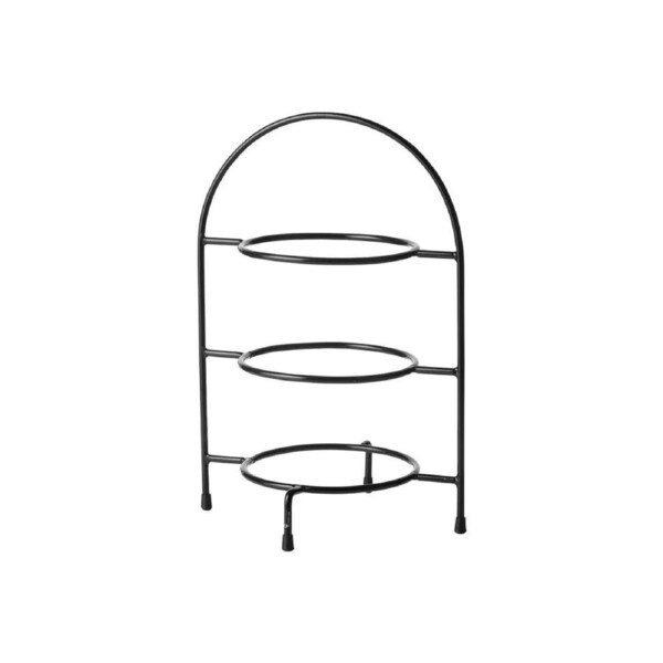 Chef Inox 3-Tier Round Display Stand Black 195x440mm