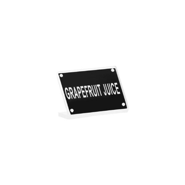 Chef Inox Buffet Sign Acrylic with Magnet Plate - Grapefruit Juice