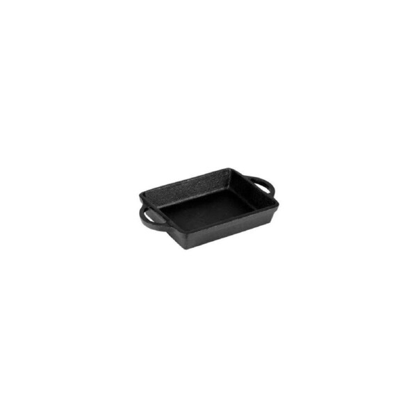 Chef Inox Cast Iron Mini Rectangular Skillet with Handles 150x120x30mm