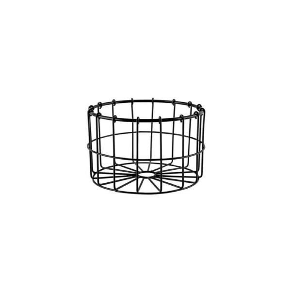 Chef Inox Coney Island Patina Round Nest Wire Basket Black 180x155mm
