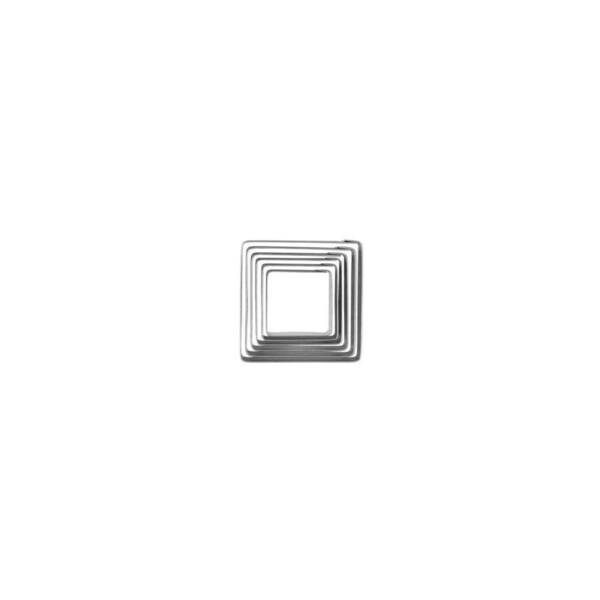 Chef Inox Cutter Set Square Tin 6pc 35-70mm