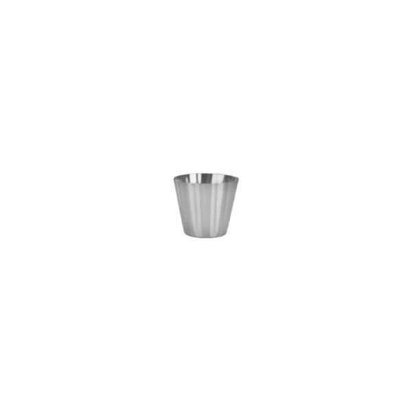 Chef Inox Dariol Mould Stainless Steel Fluted 67x56mm / 140ml