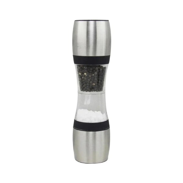 Chef Inox Dual Mill Salt / Pepper Acrylic Stainless Steel 60x230mm