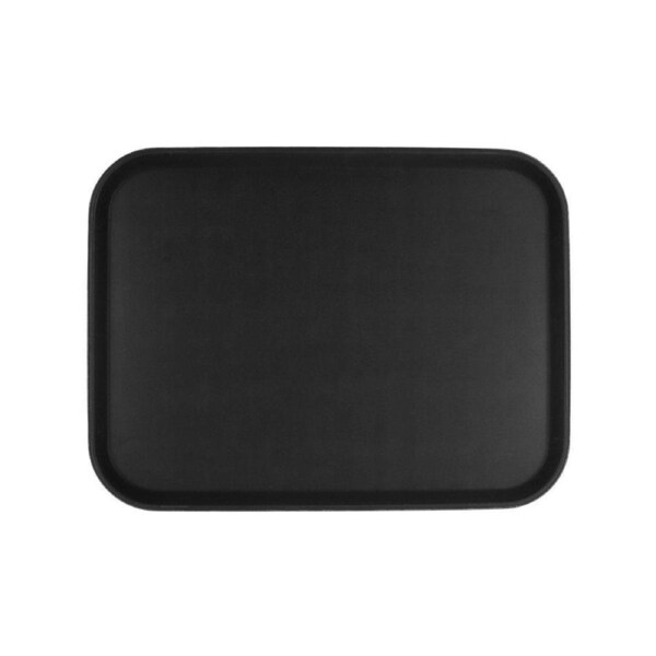 Chef Inox Non-Slip Rectangular Black Tray 380x510mm