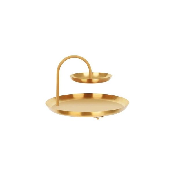 Chef Inox Round Seafood Stand 2-Tier Brass / Iron 365x255mm