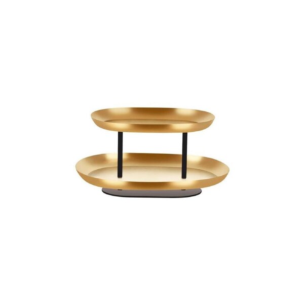 Chef Inox Seafood Stand 2-Tier Brass / Iron 385x260x195mm