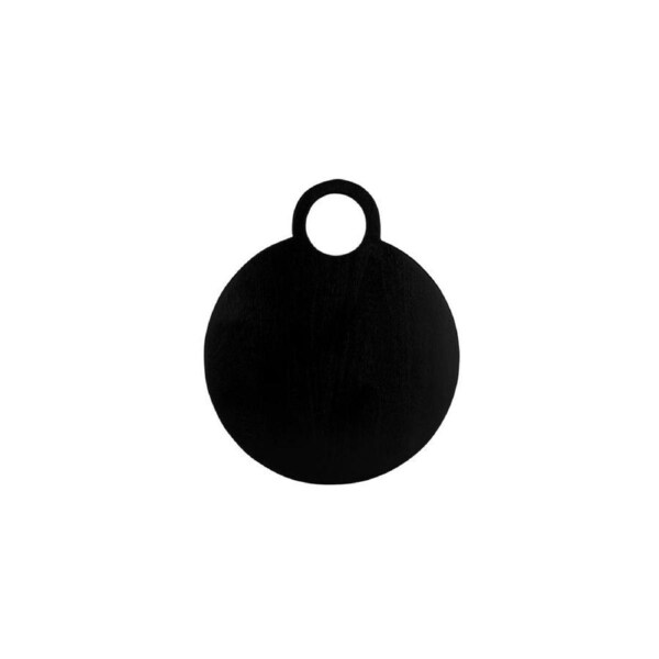 Chef Inox Serve Black Acacia Round Board with Loop Handle 470x370x15mm (Box of 4)