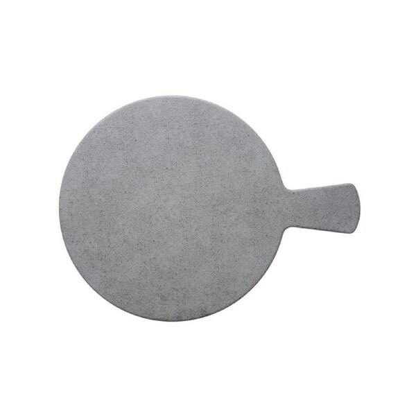 Chef Inox Slate Light Grey Round Platter with Handle 280mm