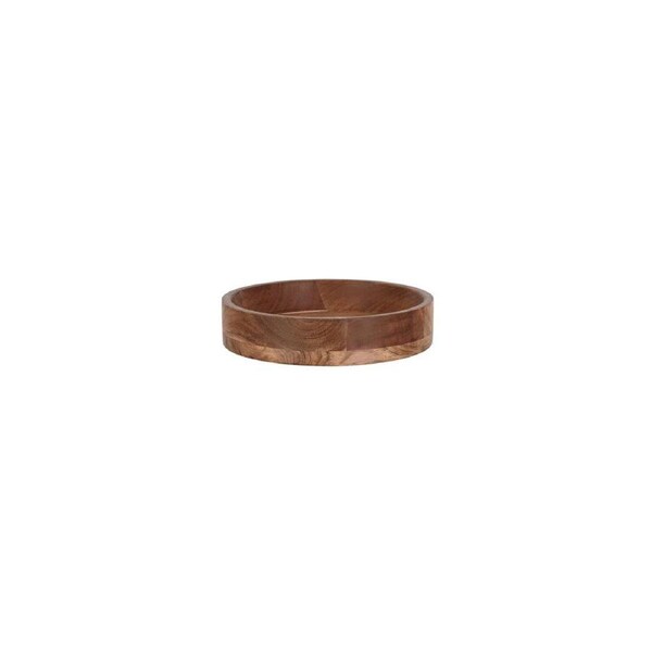 Chef Inox Serve Natural Acacia Round Display Platter 240x50mm (Box of 2)