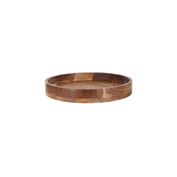 Chef Inox Serve Natural Acacia Round Display Platter 355x50mm (Box of 2)