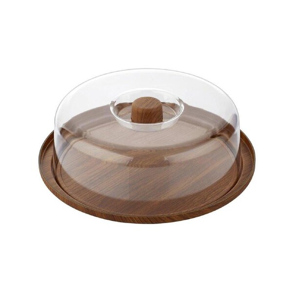 Evelin Cake Platter & Cover Set 300x110mm