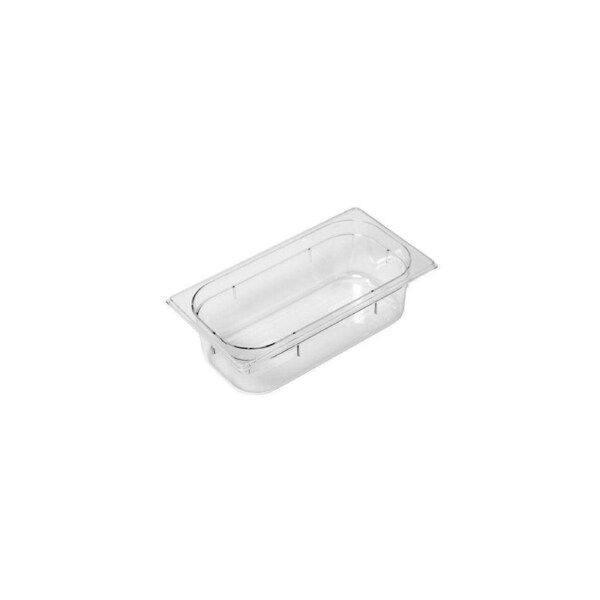 Inox Macel Gastronorm Pan Polycarbonate Clear 1/3 Size 325x176x100mm / 3.6Lt (Box of 6)