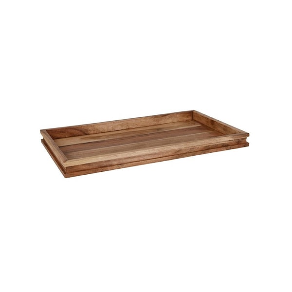 Chef Inox Serve Natural Acacia Display Tray GN 1/1 530x325x40mm (Box of 4)