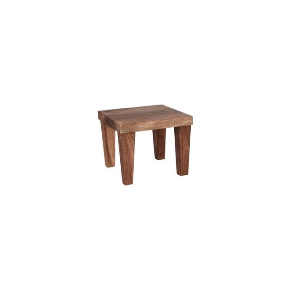 Chef Inox Serve Natural Acacia Square Stand with Legs 210x210x170mm (Box of 2)