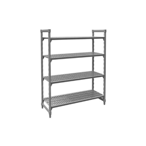 Jiwins Vented Shelf Complete Unit Grey Polypropylene / Iron 910x455x1800mm