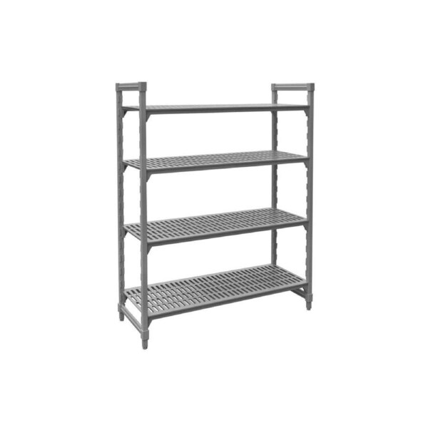 Jiwins Vented Shelf Complete Unit Grey Polypropylene / Iron 1060x455x1800mm