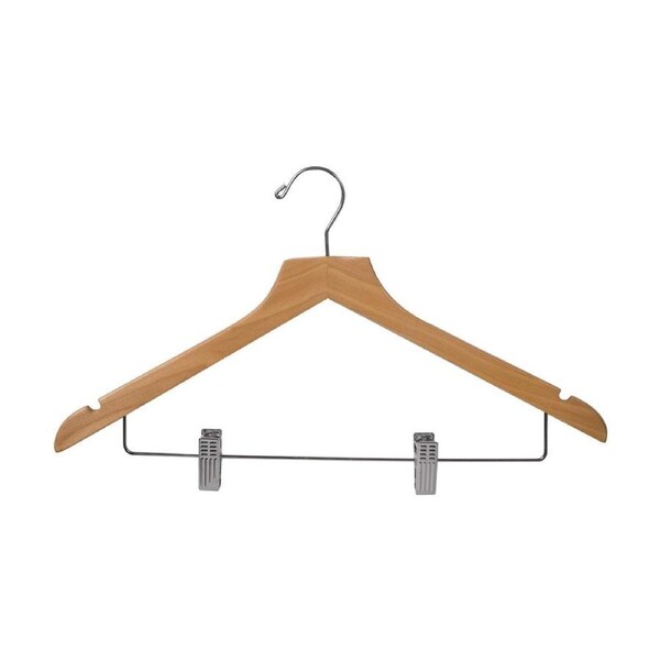 Noble & Price Hanger Standard with Hook & Clips Birch 445x250x12mm (Box of 3)