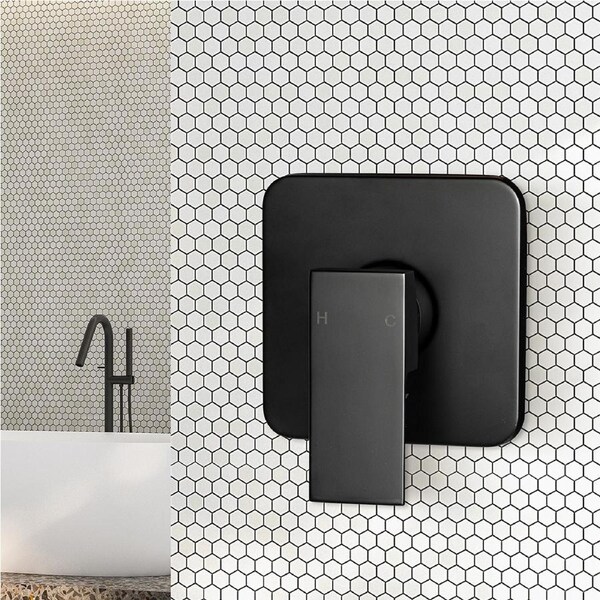 Dutxa Shower Mixer Taps Hot Cold Shower Valve Kits Bath Tub Faucet Brass Chrome Matte Black