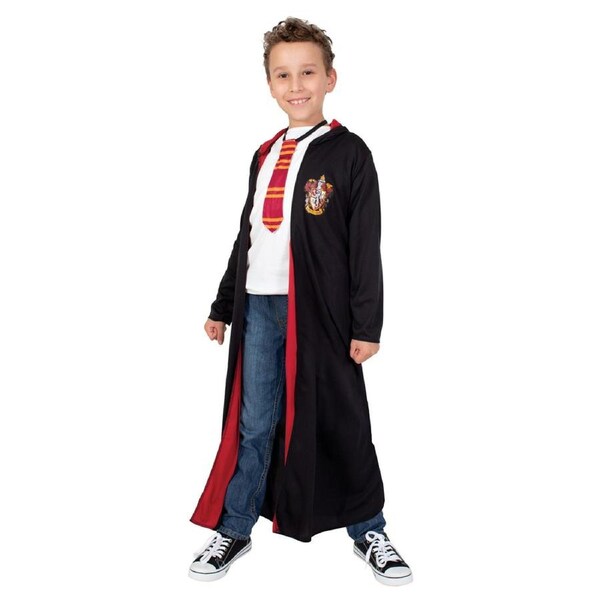 Harry Potter Harry Potter Hooded Robe & Tie Costume Dress Up Party/Halloween 9-10y
