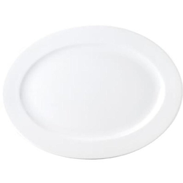 Royal Porcelain Chelsea Oval Platter Wide Rim 410x300mm (Box of 6)