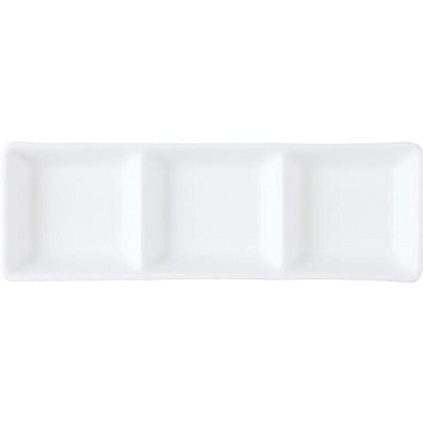 Royal Porcelain Chelsea Sauce Dish 3 Compartments 185x60mm (Box of 12)