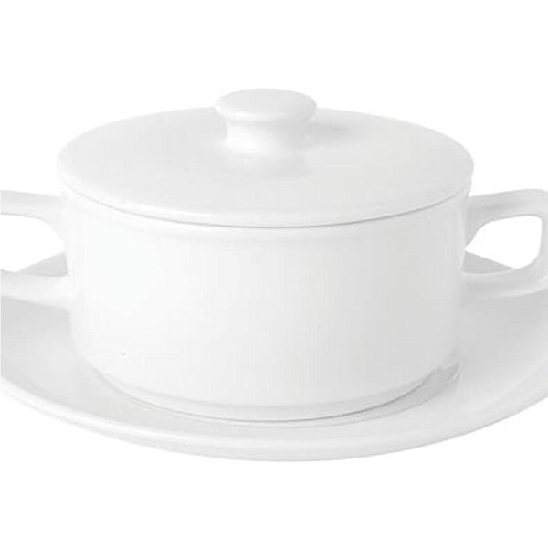 Royal Porcelain Chelsea Soup Cup With 2 Handles & Lid (Box of 12)