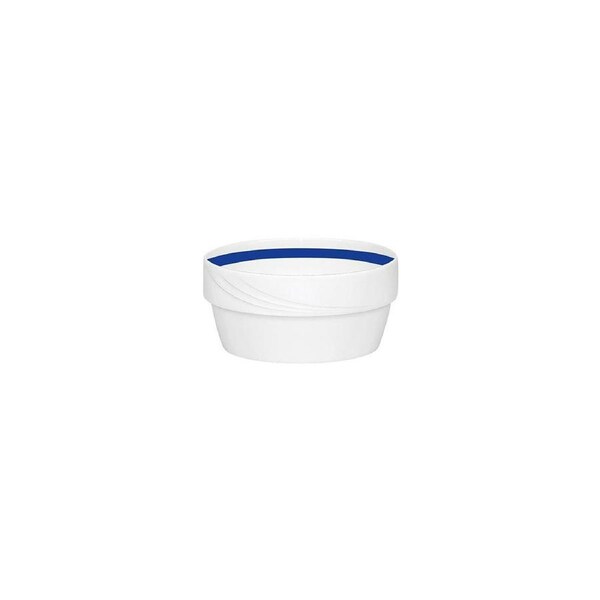 Schonwald Donna Senior Decor Stackable Round Soup Bowl with Dark Blue Band 125x59mm / 470ml (Box of 12)