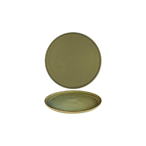 Serax Surface Camo Green Round Dessert Plate 240mm