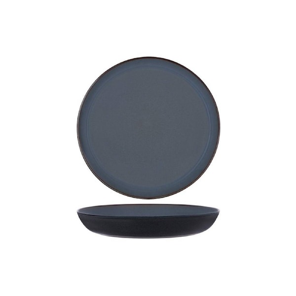 Serax Terres De Reves Smokey Blue Dark Blue Exterior Round Pasta Plate 235mm (Box of 4)