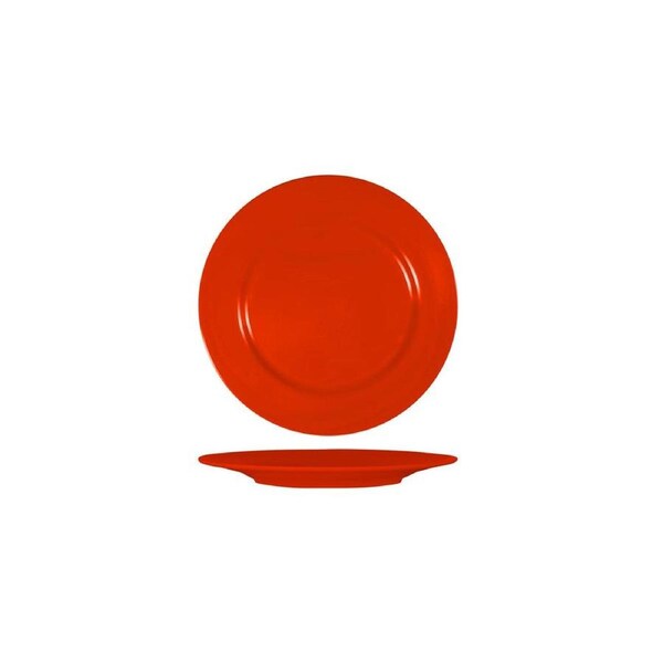 Superware Melamine Red Round Plate with Flat Rim 165mm (Box of 6)