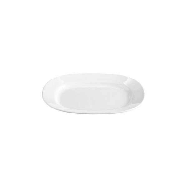 Superware Melamine White Oval Platter Wide Rim 300x245mm (Box of 6)