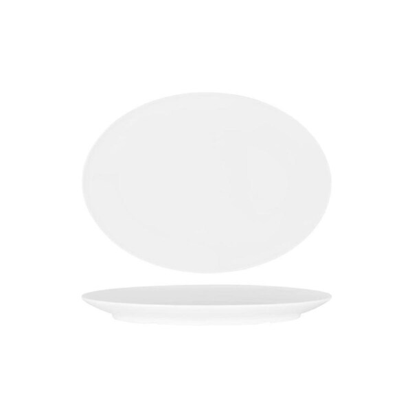 Superware Melamine White Oval Coupe Platter 300x220mm (Box of 12)