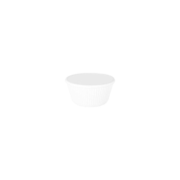 Superware Melamine White Ramekin Fluted 86x45mm / 120ml (Box of 12)
