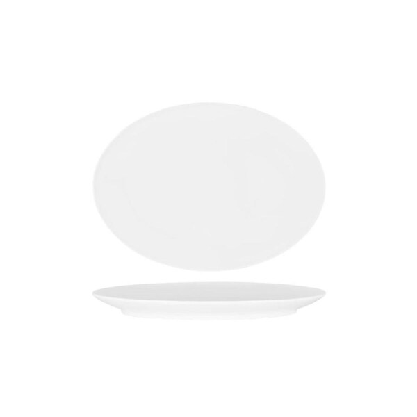 Superware Melamine White Oval Coupe Platter 270x185mm (Box of 12)