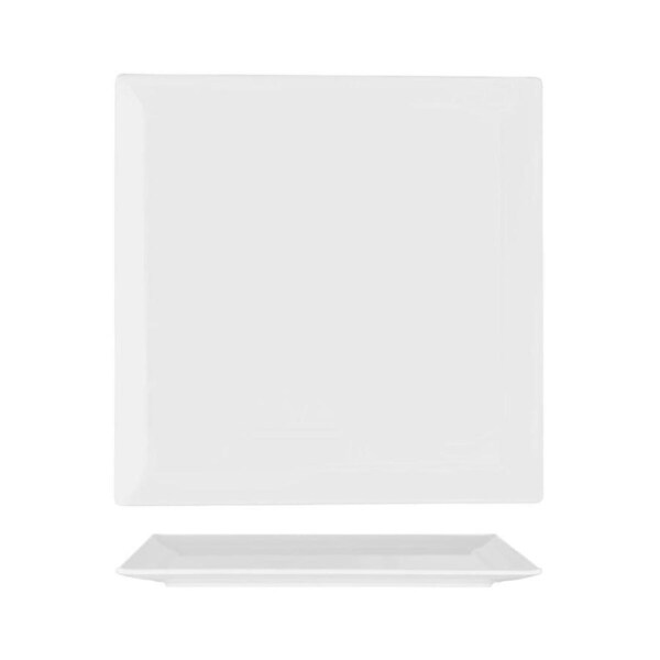 Superware Melamine White Square Flat Platter 380x380mm (Box of 6)