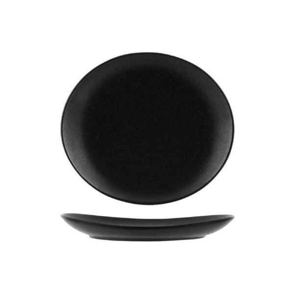 Tablekraft Black Oval Plate 300mm (Box of 3)