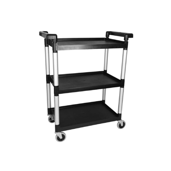 Unica Trolley Black 3 Tier 710x420x900mm