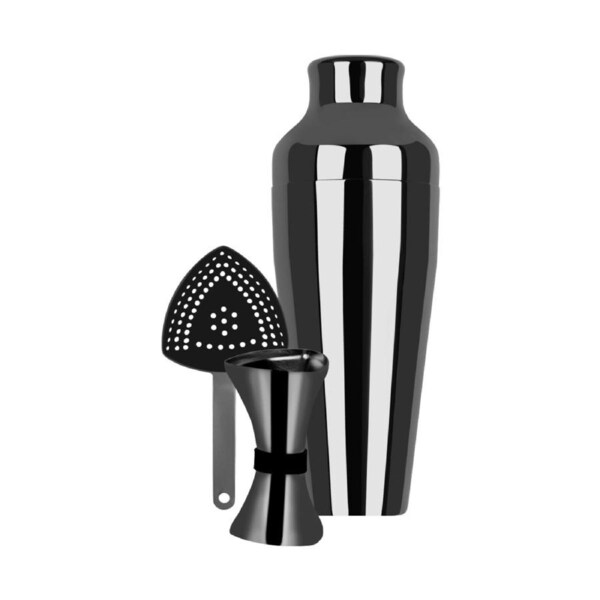 Zanzi Cocktail Set 3pc Gunmetal