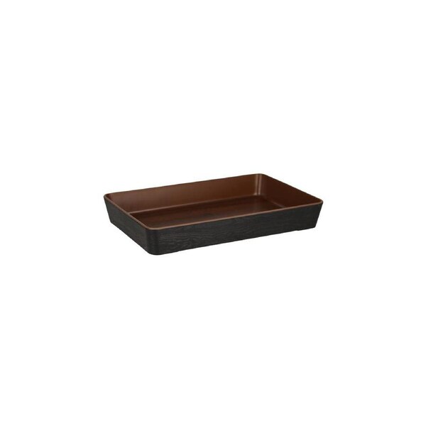 Zicco Bento Box Walnut Inroom/ Black Tray Base