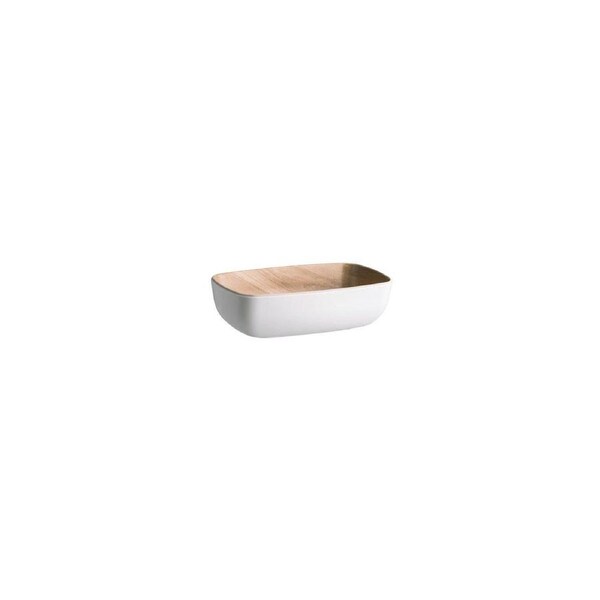 Zicco Melamine Echo White / Birch Bowl 176x108x55mm