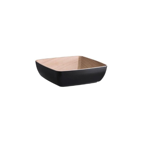 Zicco Melamine Echo Black / Birch Serving Bowl 250x250x75mm