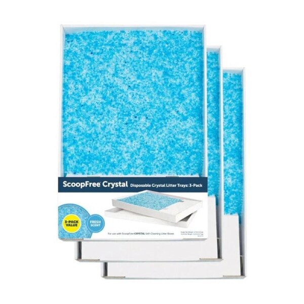 PetSafe ScoopFree Replacement Blue Crystal Litter Tray 3 Pack