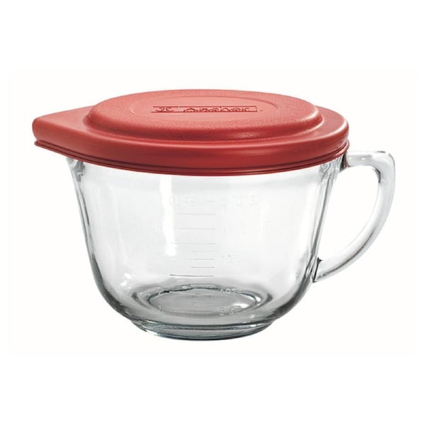 Anchor Hocking Batter Bowl 1.9L Lid 1.9L Cherry